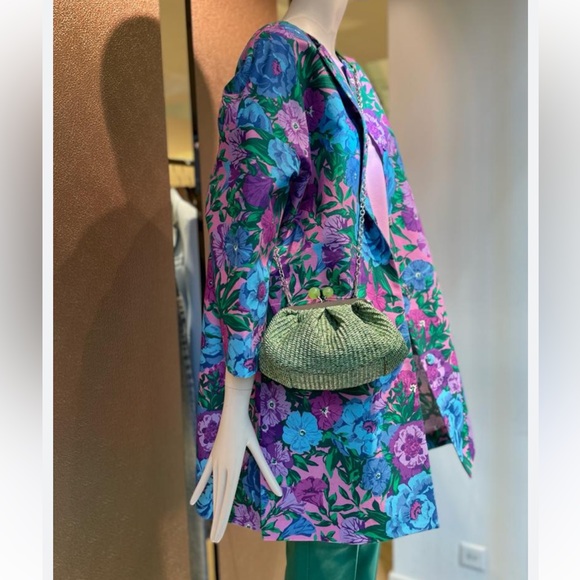 Weekend by Maxmara Women's Blue Calmi Printed Cotton Coat - Picture 15 of 16